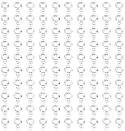 Dailygoods- Visserijpelletband 100 Stuks - Elastische Visaaspelletsset - Diameter 8/6/4 Mm - PE Materiaal - Lichtgewicht - Draagbaar - Aasband
