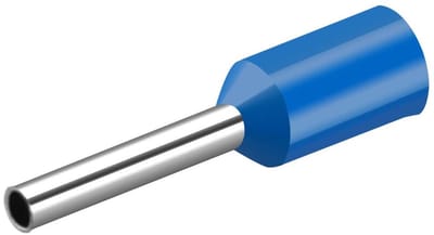 Allecto - Crimp Kabel Lugs - 1000 stuks - Blauw - AWG 20 - Koper Geïsoleerd - Voor Professioneel Gebruik - E7508