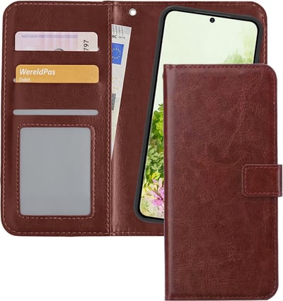 Hoesje - 2 in 1 - Geschikt voor Samsung Galaxy S20 - Met Uitneembare Hard Cover - Bookcase - Wallet Case - Met Pasjeshouder - Book Case - Uitneembaar - Pashouder - Kunstleer - Telefoonhoesjes - Bruin