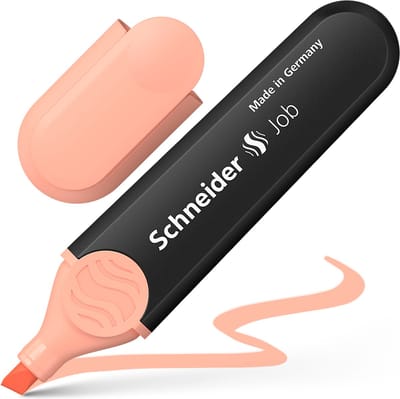 Schneider markeerstift - tekstmarker - Job pastel - perzik - 1 stuks - S-1526