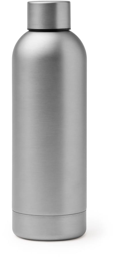 Dubbelwandige RVS Thermosfles. 550 ml kleur Zilver Balax 4122 Geschikt voor laser techniek