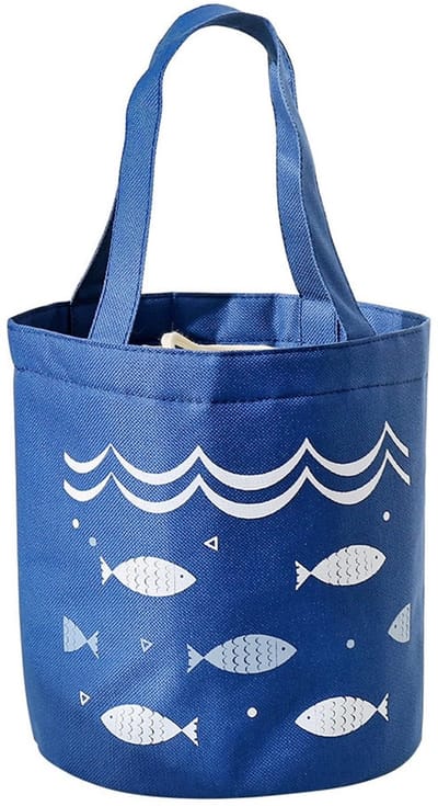 Dailygoods- Lunchtas Geïsoleerd - Ronde Koeltas - Waterdicht - Duurzaam - Lekvrij - Grote Capaciteit voor 2-3 Lunchboxen