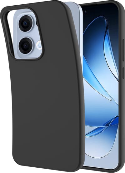 Cazy hoesje geschikt voor Oppo Reno13 Hoesje Siliconen - Flexibele Case - Zwart