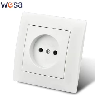 inbouw stopcontact wit - ongeaard- inbouw wandcontactdoos - stopcontact wit contactdoos inbouw