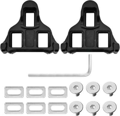 Compatibele Fietsschoenplaatjes voor Race- en Indoorfietsen, Antislip Cleat Set voor Optimale Grip en Stabiliteit