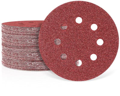 Schuurpapier set van 30 stuks, 125 mm rond, 8 gaten, voor excenterschuurmachine, diverse korrelgroottes 40-320