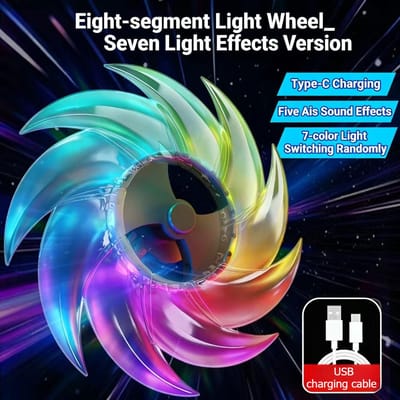 Kleurrijk Buitenspeelgoed Helder Draaiend Zwaard Meerkleurig Knipperend LED-licht Schitterend Cosplay Zwaard Speelgoed Feest Familie Interactief Speelgoed blue