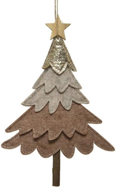 Decoris Kersthanger kerstboom vilt 24cm