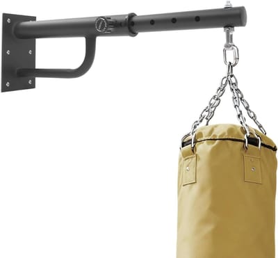 Bokszak Wandhouder - Ophanging Bokszak - Thuis Sporten - Verstelbare Afstand - 40-65 cm - Zwart