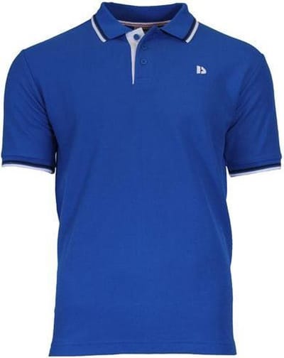 Donnay Polo Tipped - Sportpolo - Heren - Maat S - Cobalt