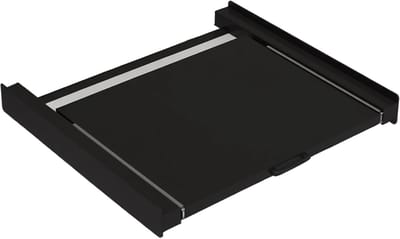 Tussenstuk Wasmachine & Droger met Uitschuifbare Plank XL – Zwart - Bodo