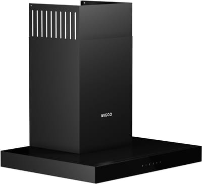 Wiggo WE-A641T(B) – T-Model Wandschouw Afzuigkap 60 cm – Zwart – 650 m³/h – LED Verlichting – Energieklasse A – 5 jaar garantie