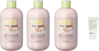 Inebrya - Ice Cream Refreshing Shampoo 300ML + WILLEKEURIG Travel Size