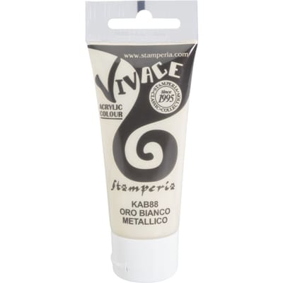 Stamperia Vivace Paint - Metallic White
