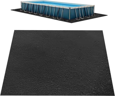 Zwembadkussen - Ondergrond Zwembad - Zwembad Beschermen - Puinblokkerende Laag - 2x2 meter - Zwart