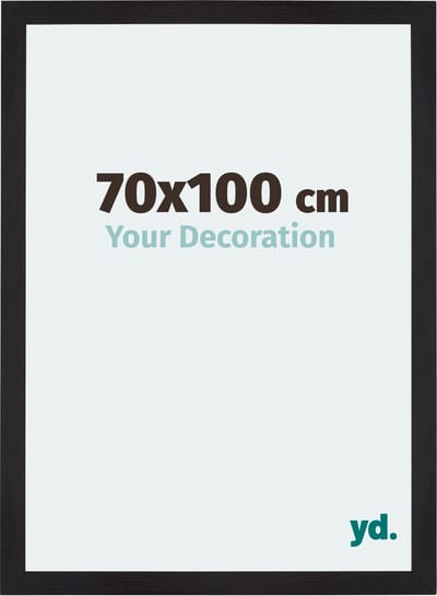 Your Decoration - Fotolijst 70x100 cm - MDF - Zwart Houtnerf - Mura