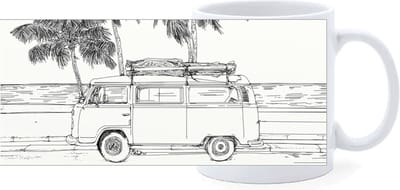 Beker - Busje Getekend - Palmbeach