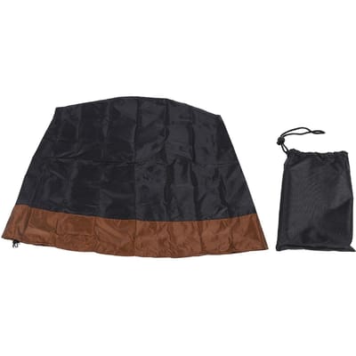 Tuin Fonteinhoes 420D Zilver Gecoat Waterbestendig Vogelbad Beschermhoes voor de Winter black