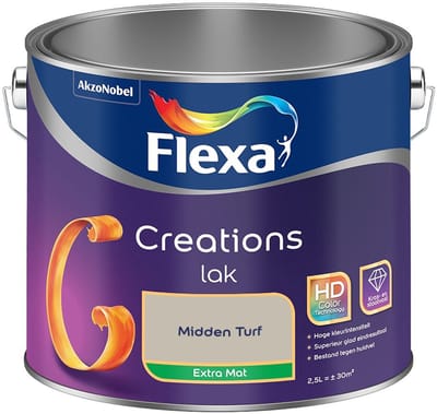 Flexa - Creations Lak Extra Mat - Midden Turf - Mengverf - 2.5 L