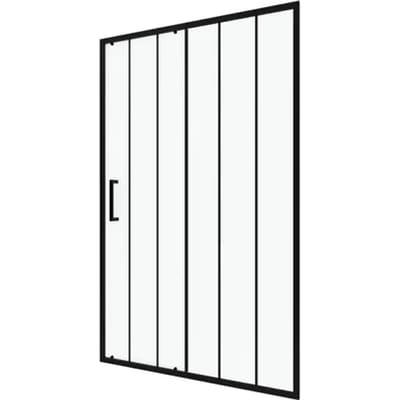 Aurlane - Douche Schuifdeur Factory 120 X 200cm - Zwart Profiel - 6 Mm Helder Glas