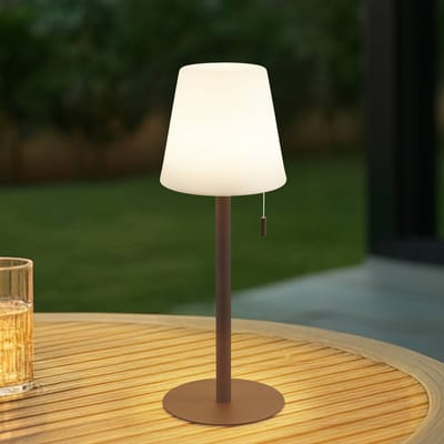 Lindby - Terraslampen - CCT - 1licht - IJzer, aluminium, kunststof - H: 45 cm - zwart, wit - Inclusief lichtbron