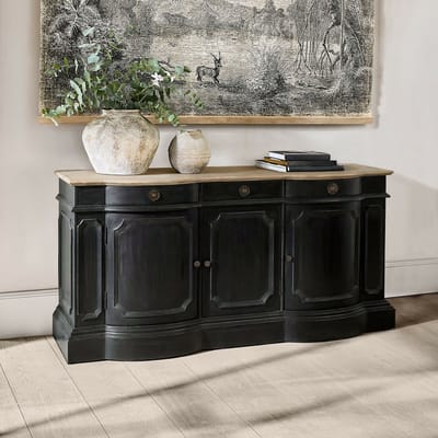 LOBERON Dressoir Rélovine antiekzwart/bruin