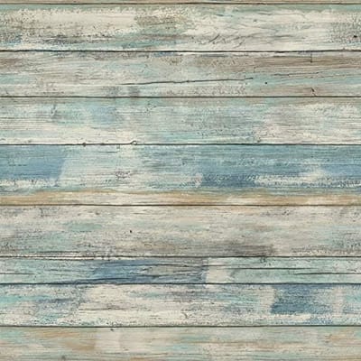PromoHome Blauw Houtlook Zelfklevende Folie - Waterdichte Decoratiefolie voor Meubels en Muren (30x300 cm)