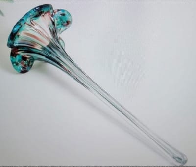 AL - Glaswerk - Bloem - 28 x 8 cm