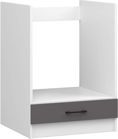 Keukenkast modulaire OLIWIA S60 / Onderkast / Ovenkast / AKORD Furniture Factory / Wit - Grafietgrijs / 60 x 82 x 55 cm