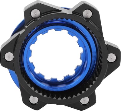 Center Lock Adapter - Schijfrem Adapter - Fietsen Verbeteren - CNC Gefreesd Aluminium - 52 x 18 mm - Zwart Blauw