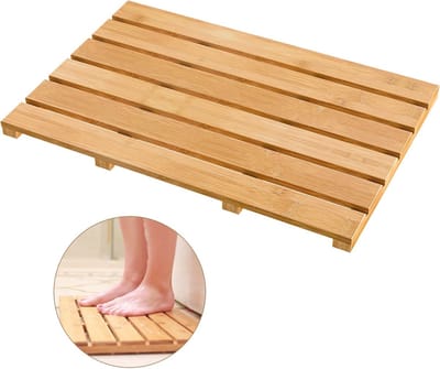 Luxueuze Badmat - Antislip Bamboe Waterdichte Badkamerkleed voor Binnen of Buiten