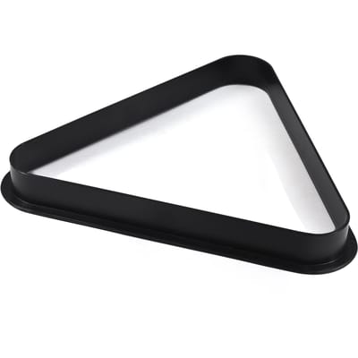 Le support triangulaire en plastique pour boules de billard s'adapte aux boules de billard de 2-1/4 noir
