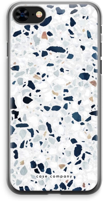 Case Company® - Hoesje geschikt voor iPhone 8 hoesje - Terrazzo N°1 - Soft Cover Telefoonhoesje - Bescherming aan alle Kanten en Schermrand