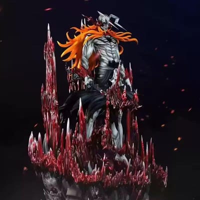 HOT 33cm Kurosaki Ichigo Ulquiorra Cifer Bleach Anime Actiefiguur Serie 1:1 Verzamelaar Desktop Model Speelgoed voor Kinderen Kerst Lief Cadeau about 33CM In Stock