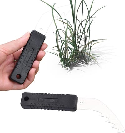 Tuingereedschap Onkruidsteker - Onkruidverwijderaar Set - Gazon Onderhoud - Ergonomische Handgreep - 2 stuks - Zilver