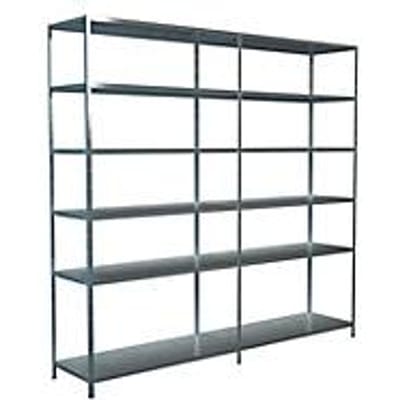 Legborden zonder bouten, H 2300 x B 2400 x D 500 mm, gegalvaniseerd