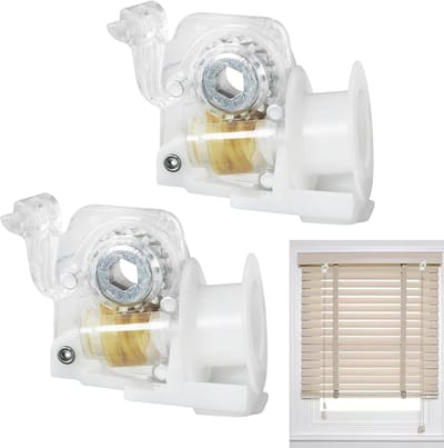 Jaloezie Mechanisme Vervanging - Kantelonderdelen Set - Horizontale Jaloezieën Repareren - Robuuste ABS Metaal Constructie - 25 mm Slat Compatibel
