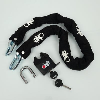 Antivol chaîne type boa longueur 120cm One pour deux roues moto scooter Neuf