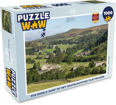 Puzzel Een Engels dorp op het heuvelachtige platteland - Legpuzzel - Puzzel 1000 stukjes volwassenen