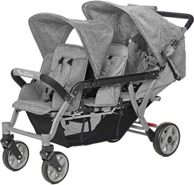 Familidoo Kinderwagen 3 Plaatsen Lidoo H3E + Ergondrive Full Grey