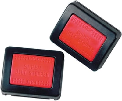Gordelstoppers Set - Veiligheidsgordel Clips - Comfortabel Rijden - Eenvoudige Installatie - 19.5 x 13 x 3 cm - Zwart