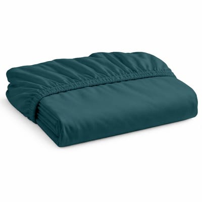 Decoware Hoeslaken Jersey - Petrol - Katoen - Elastisch - 90x220 cm - Geschikt voor matrassen tot 25 cm