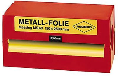 Metaalfolie staal - Ongelegeerd staal - Gereedschap instellen - Stapelbare kunststof dozen - 150x2500x0.200mm
