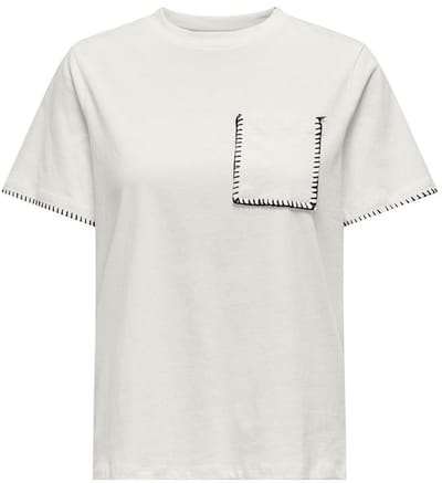 Only Karen T-shirt Met Korte Mouwen Wit XL Vrouw