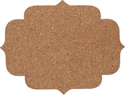 SANTEX - 4 onderzetters van natuurlijk kurk 12 x 9,1 cm voor rustieke bruiloft