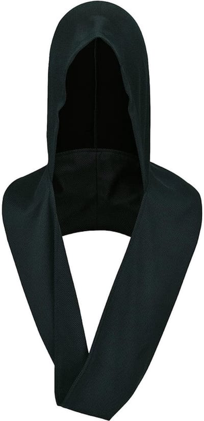 Verkoelende handdoek met capuchon – 75 x 48 cm – U-vormige verkoelende wikkel voor hoofd en nek – Snel verkoelende, sneldrogende sportkoelhanddoek met UV-bescherming – Unisex – Geschikt voor yoga, sport, fitness en strandactiviteiten
