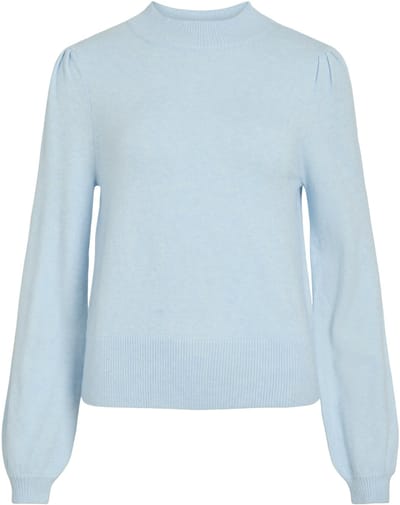 Vila Trui Viril Turtle-nk Balloon L/s Top - N 14084179 Nantucket Breeze Dames Maat - M