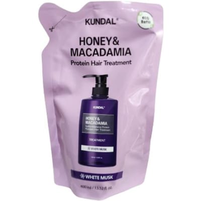 KUNDAL Honing&Macadamia Proteïne Haarverzorging Navulverpakking 400ml White Musk 400ml