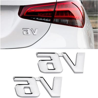 2 Stuks 3D Embleem Badge, Metalen Auto Sticker voor Motor Display, Tuning Accessoires voor V6 Motoren