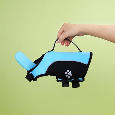 Reddingsvest Hond Zomer Reddingsvest Met Verwijderbare Voorste Drijver Verstelbaar Hoge Drijfkracht Zwempakken Voor Kleine Middelgrote Honden Zwemmen (light blue,XS for 1.5-2.5kg) lichtblauwe kleur